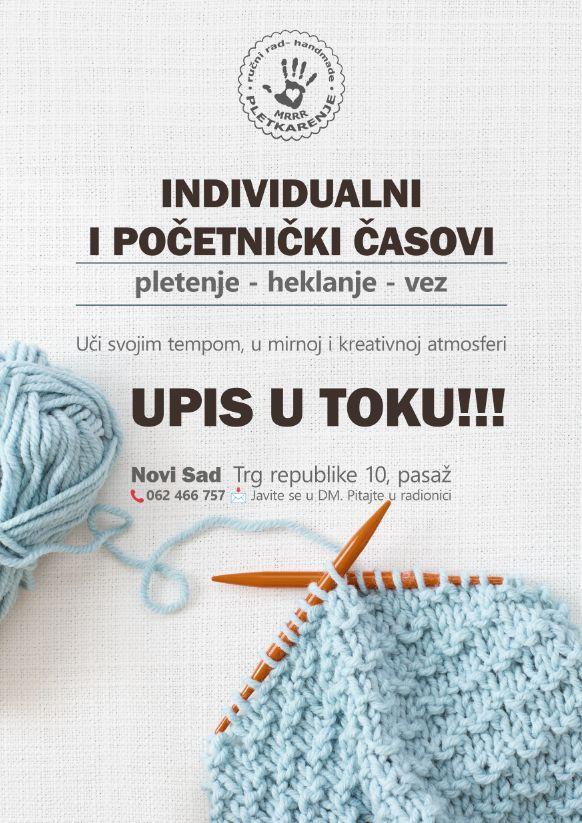Časovi pletenja,  heklanja, veza